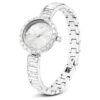 Matrix-armbandhorloge, Swiss Made, kristallen armband, wit, roestvrij staal Matrix-armbandhorloge, Swiss Made, kristallen armband, wit, roestvrij staal