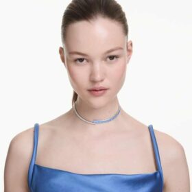 Matrix-choker met gemengde slijpvormen, blauw, gerhodineerd Matrix-choker met gemengde slijpvormen, blauw, gerhodineerd