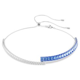 Matrix-choker met gemengde slijpvormen, blauw, gerhodineerd Matrix-choker met gemengde slijpvormen, blauw, gerhodineerd