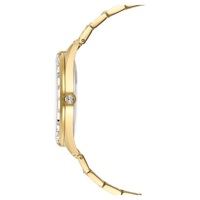 Matrix Date-horloge, Swiss Made, metalen armband, goudkleurig, goudkleurige afwerking Matrix Date-horloge, Swiss Made, metalen armband, goudkleurig, goudkleurige afwerking