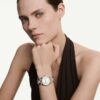 Matrix Date-horloge, Swiss Made, metalen armband, roségoudkleurig, afwerking van gemengd metaal