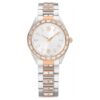 Matrix Date-horloge, Swiss Made, metalen armband, roségoudkleurig, afwerking van gemengd metaal
