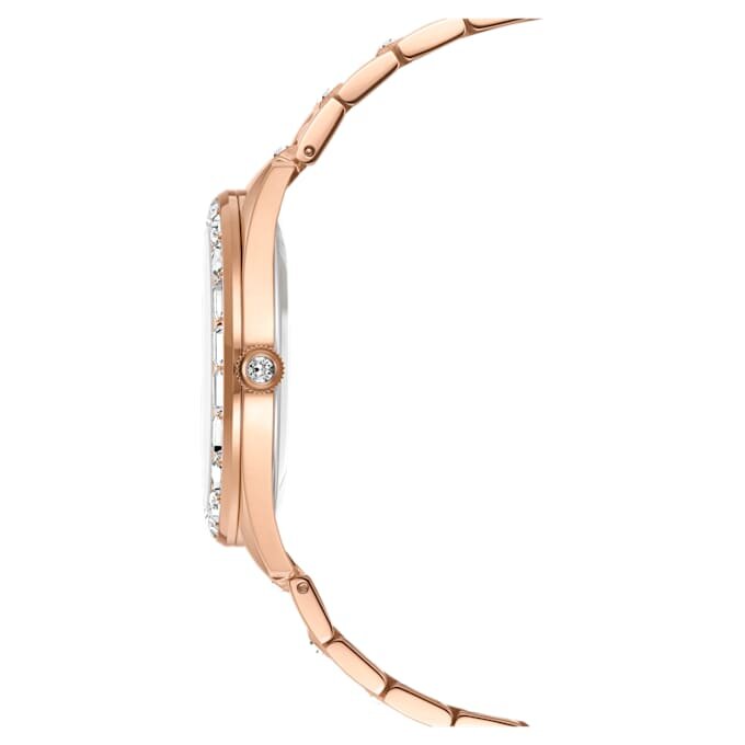 Matrix Date-horloge, Swiss Made, metalen armband, roségoudkleurig, roségoudkleurige afwerking Matrix Date-horloge, Swiss Made, metalen armband, roségoudkleurig, roségoudkleurige afwerking