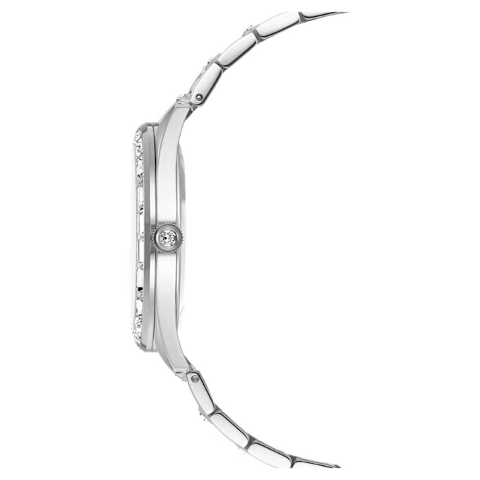 Matrix Date-horloge, Swiss Made, metalen armband, zilverkleurig, roestvrij staal Matrix Date-horloge, Swiss Made, metalen armband, zilverkleurig, roestvrij staal
