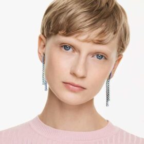 Matrix druppeloorbellen met kleurverloop van ronde slijpvormen, veelkleurig, geruthineerd