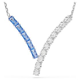 Matrix-hanger met gemengde slijpvormen, blauw, gerhodineerd Matrix-hanger met gemengde slijpvormen, blauw, gerhodineerd