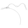 Matrix-hanger met kristallen parel, ronde slijpvorm, wit, gerhodineerd Matrix-hanger met kristallen parel, ronde slijpvorm, wit, gerhodineerd