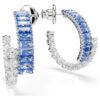 Matrix-hoepoorbellen met gemengde slijpvormen, blauw, gerhodineerd Matrix-hoepoorbellen met gemengde slijpvormen, blauw, gerhodineerd