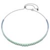 Matrix-ketting met kleurverloop van ronde slijpvormen, veelkleurig, geruteniumde Matrix-ketting met kleurverloop van ronde slijpvormen, veelkleurig, geruteniumde