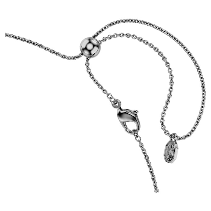 Matrix-ketting met kleurverloop van ronde slijpvormen, veelkleurig, geruteniumde Matrix-ketting met kleurverloop van ronde slijpvormen, veelkleurig, geruteniumde