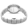 Matrix Octagon-horloge met baguette-slijpsel, metalen armband, zilverkleurig, roestvrij staal Matrix Octagon-horloge met baguette-slijpsel, metalen armband, zilverkleurig, roestvrij staal