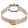 Matrix Octagon-horloge met metalen armband, goudkleurig, champagnekleurige afwerking