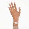 Matrix Octagon-horloge met metalen armband, roségoudkleurig, roségoudkleurige afwerking