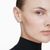 Matrix-oorcuffs met ronde slijpvorm, wit, gerhodineerd