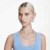 Matrix-oorcuffs met ronde slijpvorm, wit, gerhodineerd