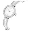 Matrix Pearl-armbandhorloge, Swiss Made, kristallen armband, wit, roestvrij staal Matrix Pearl-armbandhorloge, Swiss Made, kristallen armband, wit, roestvrij staal