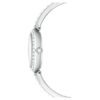 Matrix Pearl-armbandhorloge, Swiss Made, kristallen armband, wit, roestvrij staal Matrix Pearl-armbandhorloge, Swiss Made, kristallen armband, wit, roestvrij staal