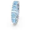 Matrix-ring met baguette-slijpsel, blauw, gerhodineerd Matrix-ring met baguette-slijpsel, blauw, gerhodineerd