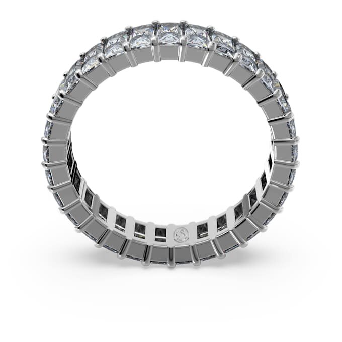 Matrix-ring met baguette-slijpsel, grijs, gerutheniumd Matrix-ring met baguette-slijpsel, grijs, gerutheniumd