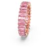 Matrix-ring met baguette-slijpsel, roze, roségoudkleurig verguld Matrix-ring met baguette-slijpsel, roze, roségoudkleurig verguld
