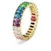 Matrix-ring met baguette-slijpsel, veelkleurig, verguld Matrix-ring met baguette-slijpsel, veelkleurig, verguld
