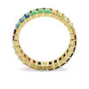 Matrix-ring met baguette-slijpsel, veelkleurig, verguld Matrix-ring met baguette-slijpsel, veelkleurig, verguld