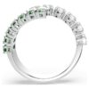 Matrix-ring met gemengde slijpvormen, groen, gerhodineerd Matrix-ring met gemengde slijpvormen, groen, gerhodineerd