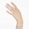 Matrix-ring met ovale slijpvorm, wit, verguld Matrix-ring met ovale slijpvorm, wit, verguld