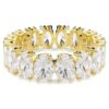 Matrix-ring met ovale slijpvorm, wit, verguld Matrix-ring met ovale slijpvorm, wit, verguld