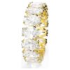 Matrix-ring met ovale slijpvorm, wit, verguld Matrix-ring met ovale slijpvorm, wit, verguld