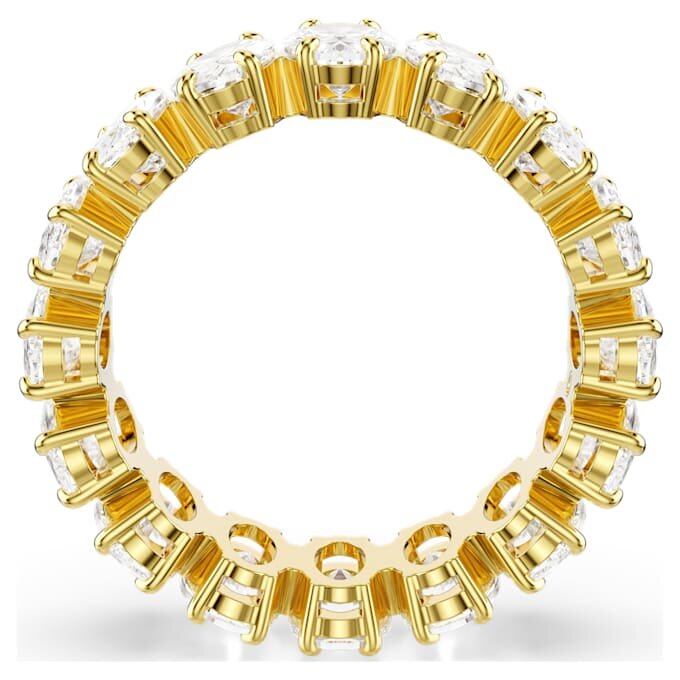 Matrix-ring met ovale slijpvorm, wit, verguld Matrix-ring met ovale slijpvorm, wit, verguld