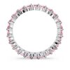 Matrix-ring met ronde slijpvorm, roze, gerhodineerd Matrix-ring met ronde slijpvorm, roze, gerhodineerd