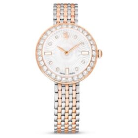 Matrix Tennis 7-Link horloge, Swiss Made, metalen armband, roségoudkleurig, afwerking van gemengd metaal