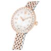 Matrix Tennis 7-Link horloge, Swiss Made, metalen armband, roségoudkleurig, afwerking van gemengd metaal Matrix Tennis 7-Link horloge, Swiss Made, metalen armband, roségoudkleurig, afwerking van gemengd metaal