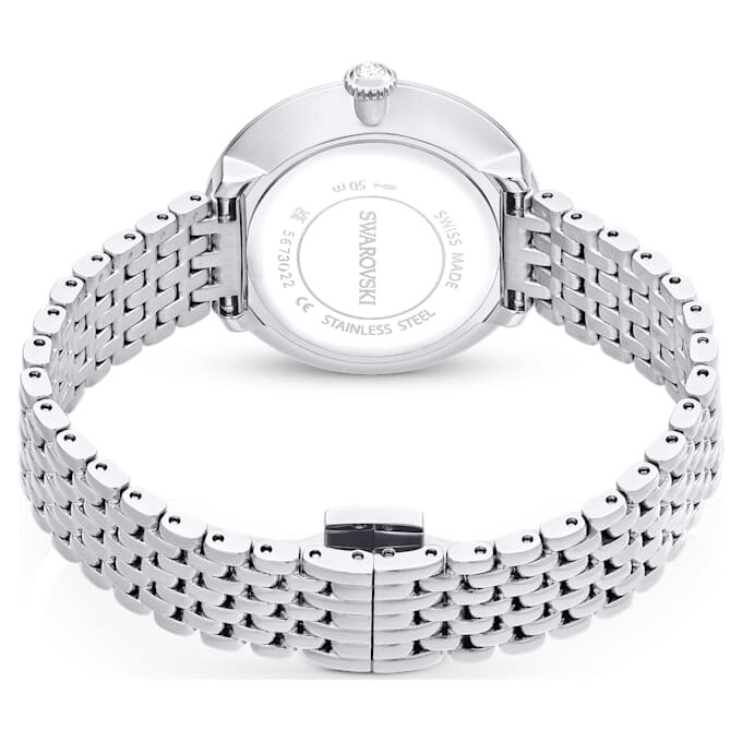 Matrix Tennis 7-Link horloge, Swiss Made, metalen armband, zilverkleurig, roestvrij staal Matrix Tennis 7-Link horloge, Swiss Made, metalen armband, zilverkleurig, roestvrij staal