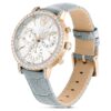 Matrix Tennis Chrono-horloge, Swiss Made, leren band, grijs, champagnekleurige afwerking Matrix Tennis Chrono-horloge, Swiss Made, leren band, grijs, champagnekleurige afwerking