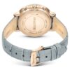 Matrix Tennis Chrono-horloge, Swiss Made, leren band, grijs, champagnekleurige afwerking Matrix Tennis Chrono-horloge, Swiss Made, leren band, grijs, champagnekleurige afwerking