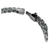 Matrix tennisarmband met ronde slijpvorm, groen, gerutheniumde Matrix tennisarmband met ronde slijpvorm, groen, gerutheniumde
