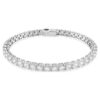 Matrix tennisarmband met ronde slijpvorm, wit, gerhodineerd Matrix tennisarmband met ronde slijpvorm, wit, gerhodineerd