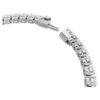 Matrix tennisarmband met ronde slijpvorm, wit, gerhodineerd Matrix tennisarmband met ronde slijpvorm, wit, gerhodineerd