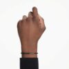 Matrix tennisarmband met ronde slijpvorm, zwart, gerutheniumde Matrix tennisarmband met ronde slijpvorm, zwart, gerutheniumde