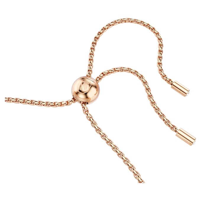 Matrix Tennisarmband, ronde slijpvorm, wit, roségoudkleurig verguld Matrix Tennisarmband, ronde slijpvorm, wit, roségoudkleurig verguld