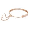 Matrix Tennisarmband, ronde slijpvorm, wit, roségoudkleurig verguld Matrix Tennisarmband, ronde slijpvorm, wit, roségoudkleurig verguld