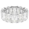 Matrix Vittore-ring met baguetteslijpsel, wit, gerhodineerd Matrix Vittore-ring met baguetteslijpsel, wit, gerhodineerd