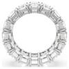 Matrix Vittore-ring met baguetteslijpsel, wit, gerhodineerd Matrix Vittore-ring met baguetteslijpsel, wit, gerhodineerd
