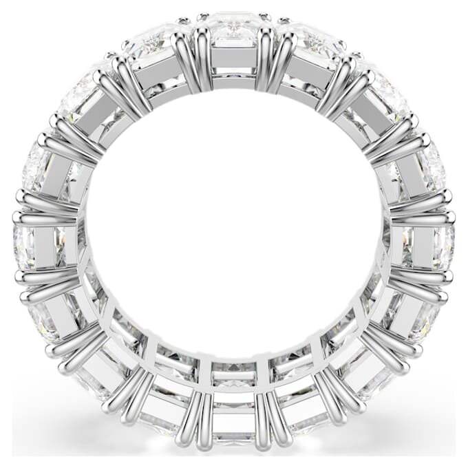 Matrix Vittore-ring met baguetteslijpsel, wit, gerhodineerd Matrix Vittore-ring met baguetteslijpsel, wit, gerhodineerd