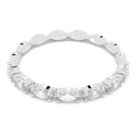 Matrix Vittore-ring met marquise-slijpsel, wit, gerhodineerd