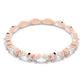 Matrix Vittore-ring met marquise-slijpsel, wit, roségoudkleurig verguld