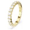 Matrix Vittore-ring met ronde slijpvorm, wit, verguld Matrix Vittore-ring met ronde slijpvorm, wit, verguld