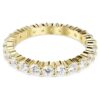 Matrix Vittore-ring met ronde slijpvorm, wit, verguld Matrix Vittore-ring met ronde slijpvorm, wit, verguld